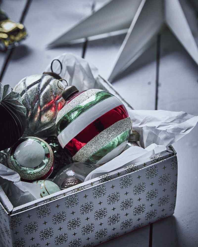 House Doctor Happ Weihnachtsschmuck 4er Set 8 cm, Mehrfarbig
