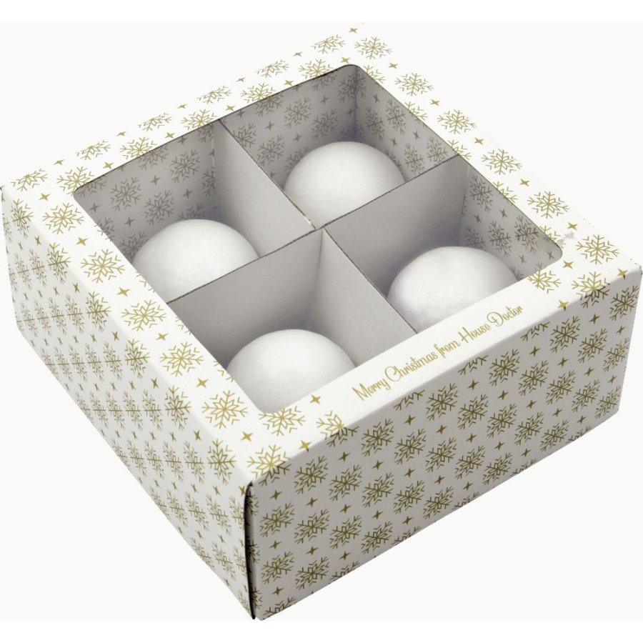House Doctor Happ Weihnachtsschmuck 4er Set 8 cm, Mehrfarbig