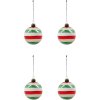 House Doctor Happ Weihnachtsschmuck 4er Set 8 cm, Mehrfarbig