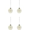 House Doctor Delic Weihnachtsschmuck 4er Set 8 cm, Goldfarben