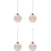 House Doctor Delic Weihnachtsschmuck 4er Set 8 cm, Rosa