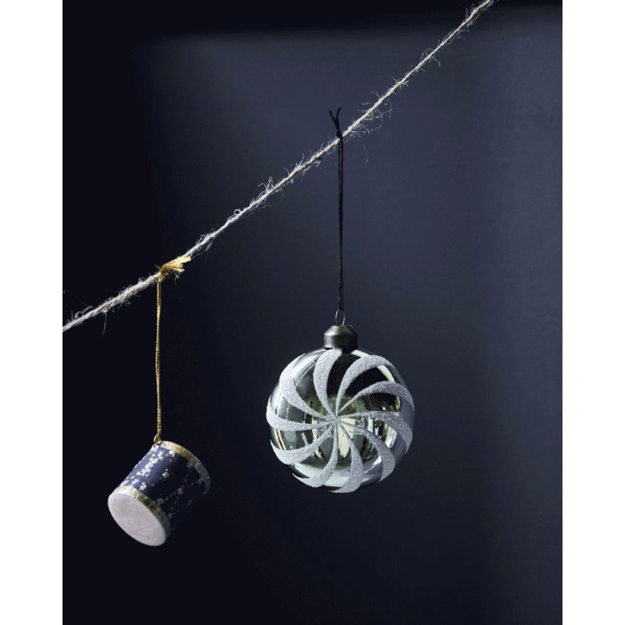 House Doctor Delic Weihnachtsschmuck 4er Set 8 cm, Mintgrün
