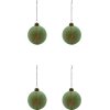 House Doctor Flos Weihnachtsschmuck 4er Set 8 cm, Mintgrün