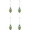 House Doctor Nostal Weihnachtsschmuck 4er Set H9,3 cm, Grün