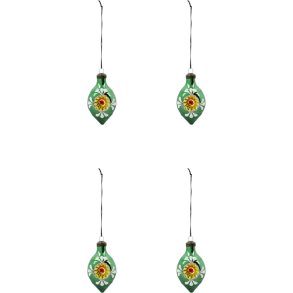 House Doctor Nostal Weihnachtsschmuck 4er Set H9,3 cm, Grn