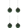 House Doctor Circulo Weihnachtsschmuck 4er Set 8 cm, Grün
