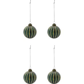 House Doctor Frost Weihnachtsschmuck 4er Set 8 cm, Grn