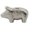 House Doctor Pig Lysestage H5 cm, Antik slv