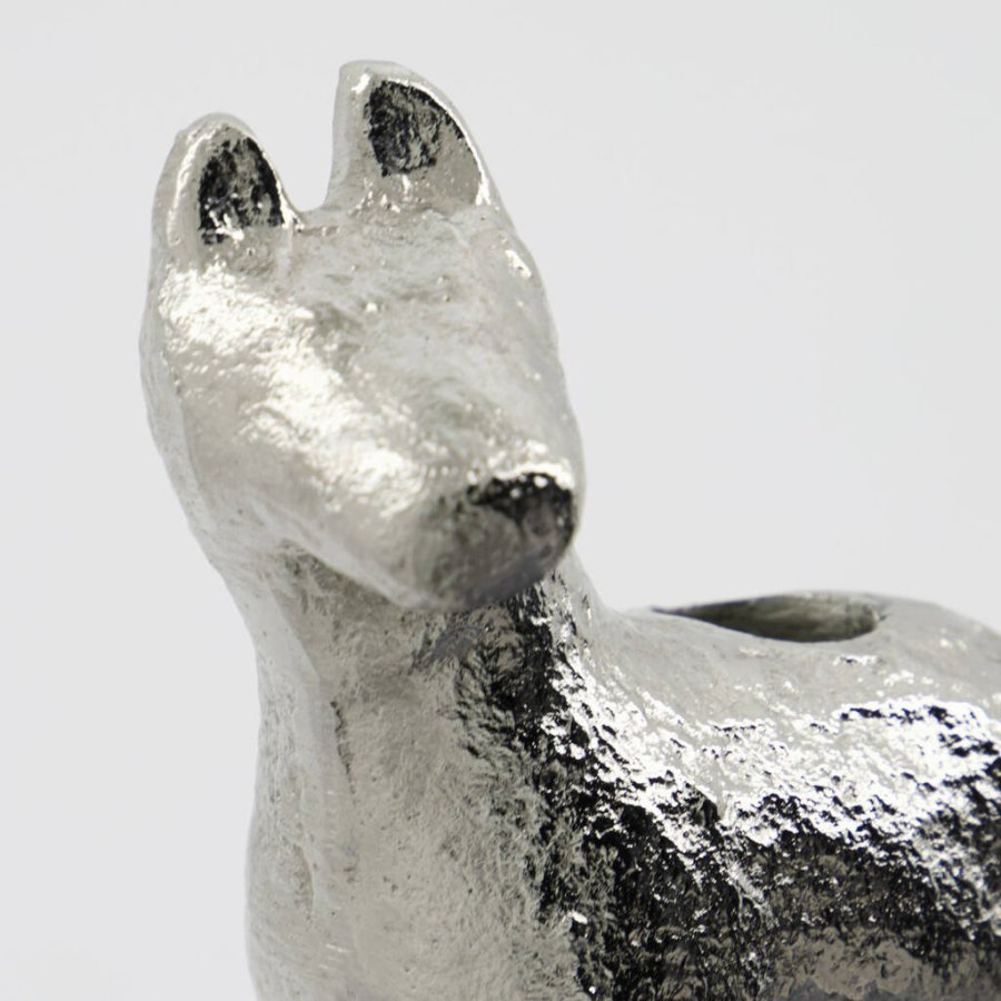 House Doctor Horse Kerzenständer H7,5 cm, Antik Silber