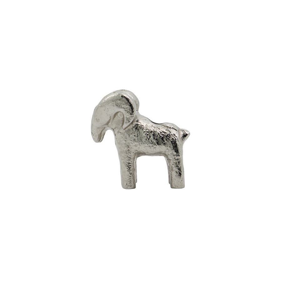 House Doctor Ram Kerzenhalter H7 cm, Antik Silber