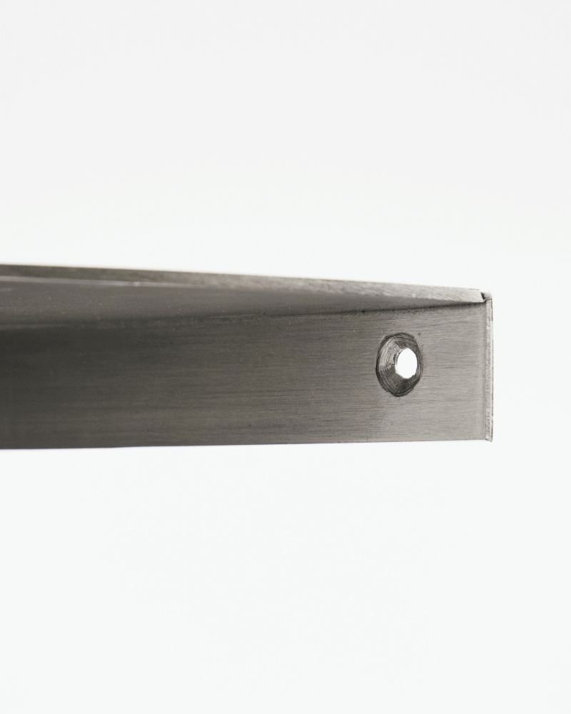 House Doctor Mega Beistelltisch 36,5 cm, Gebürstetes Silberfinish