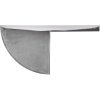 House Doctor Mega Beistelltisch 36,5 cm, Gebürstetes Silberfinish