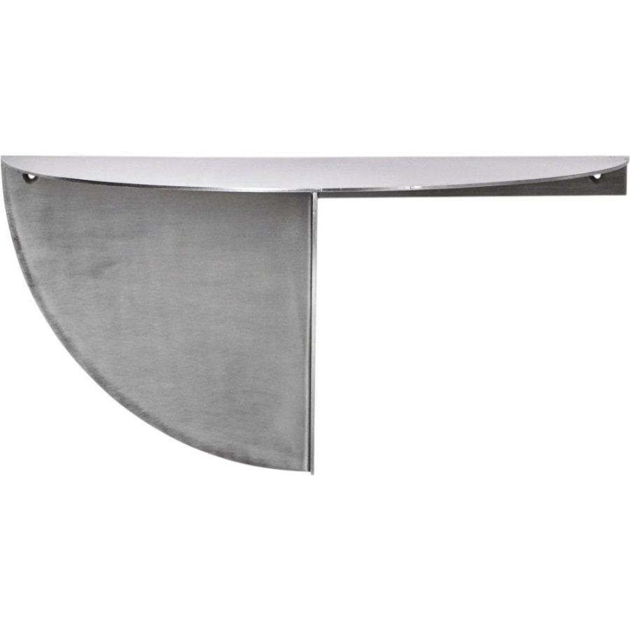 House Doctor Mega Beistelltisch 36,5 cm, Gebürstetes Silberfinish