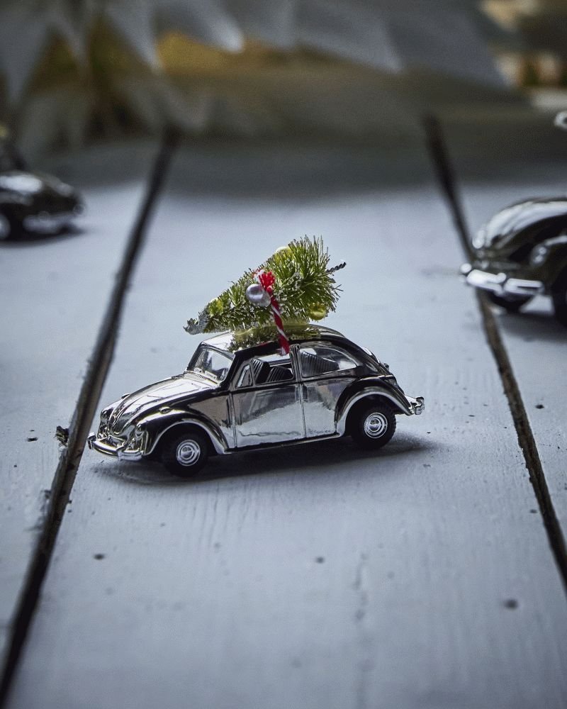 House Doctor Car Mini Xmas 8,5 cm, Slvfinish