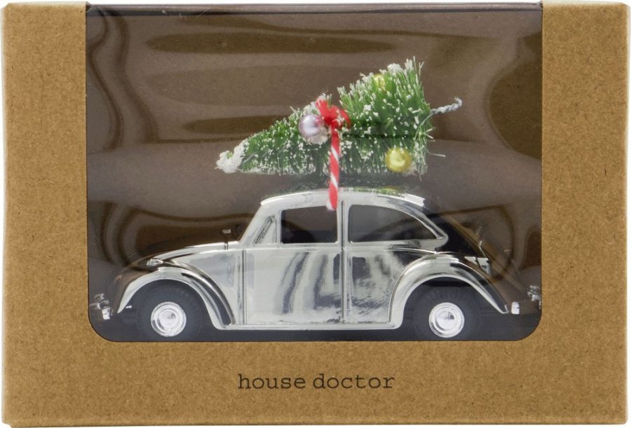 House Doctor Car Mini Xmas 8,5 cm, Slvfinish