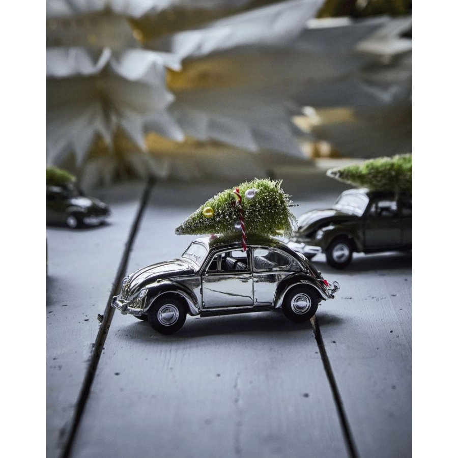 House Doctor Car Xmas 12,5 cm, Silberfinish