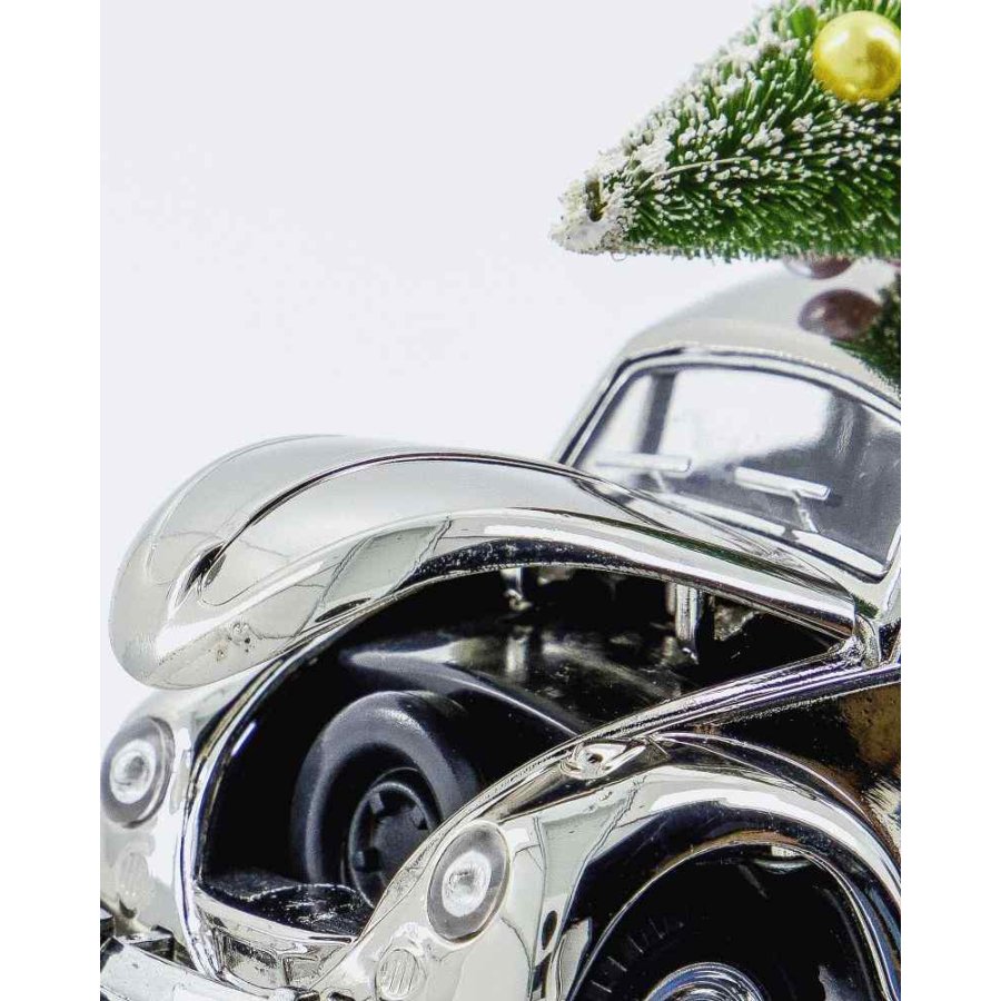 House Doctor Car Xmas 12,5 cm, Silberfinish