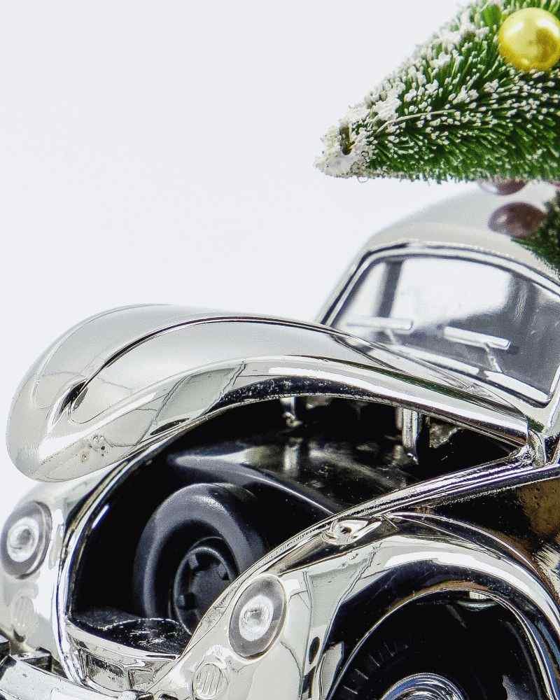 House Doctor Car Xmas 12,5 cm, Silberfinish