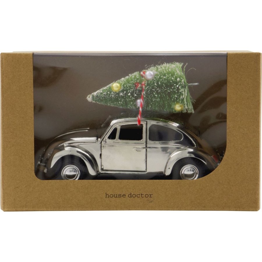 House Doctor Car Xmas 12,5 cm, Silberfinish