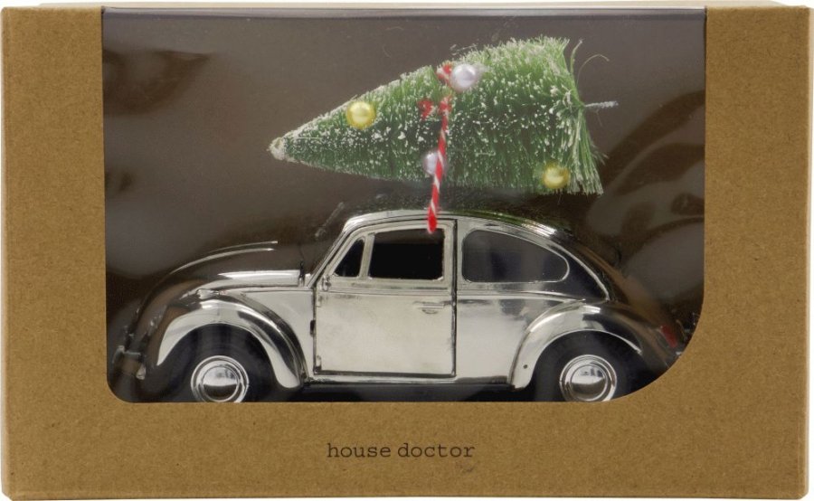 House Doctor Car Xmas 12,5 cm, Silberfinish