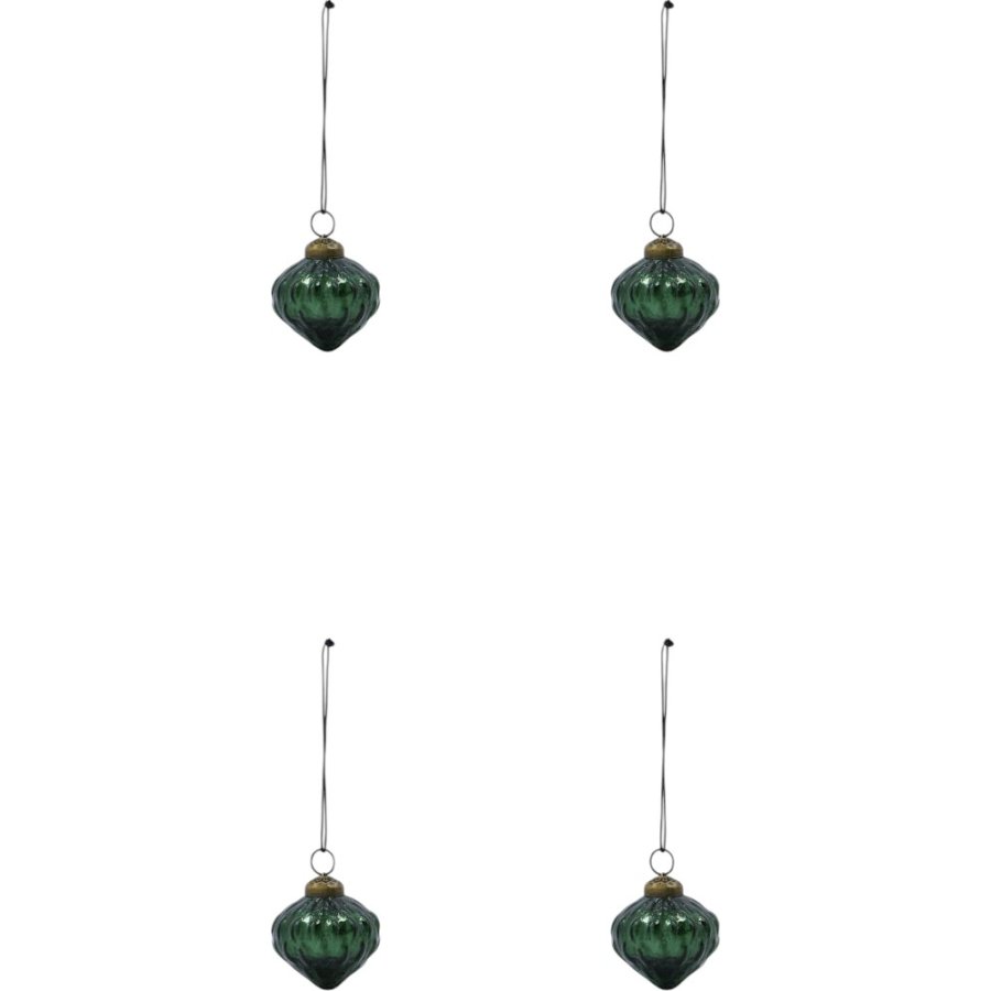 House Doctor Hang Weihnachtsschmuck 4er Set 5 cm, Grün