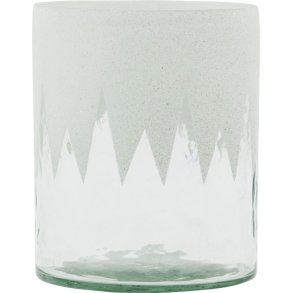 House Doctor Glitt Teelichthalter H10 cm, Wei