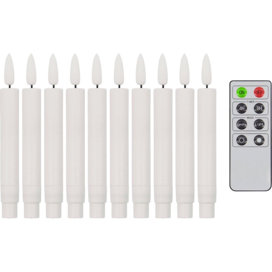 House Doctor LED Weihnachtsbeleuchtung mit Fernbedienung H12,5 cm, Weiß