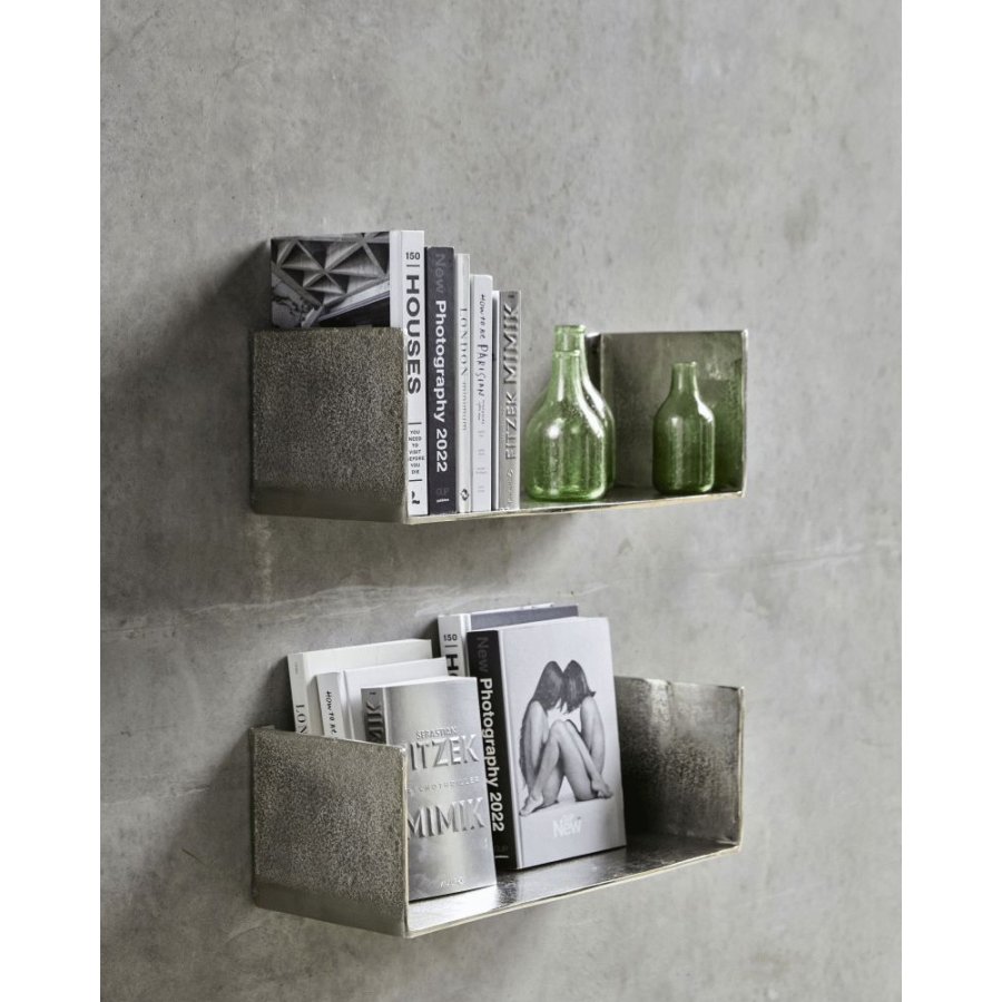 House Doctor Boxie Wandregale 50 cm, Silber