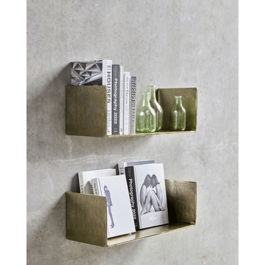 House Doctor Boxie Wandregale 50 cm, Goldfarben