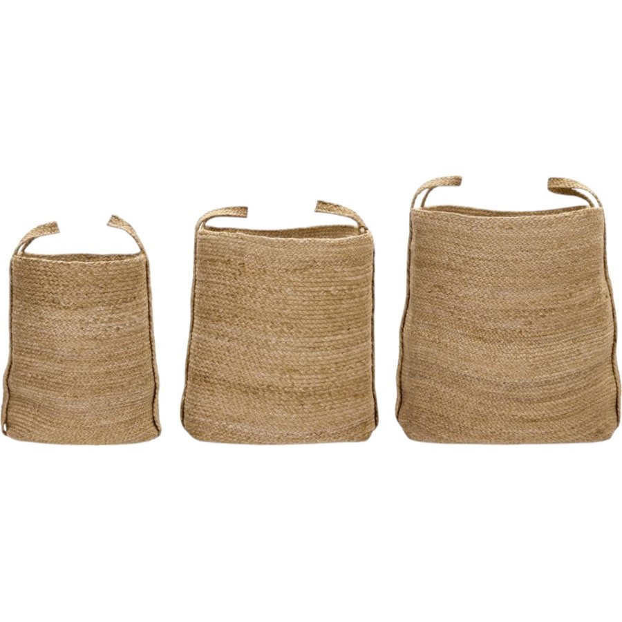 House Doctor Stella Körbe 3er Set, Jute