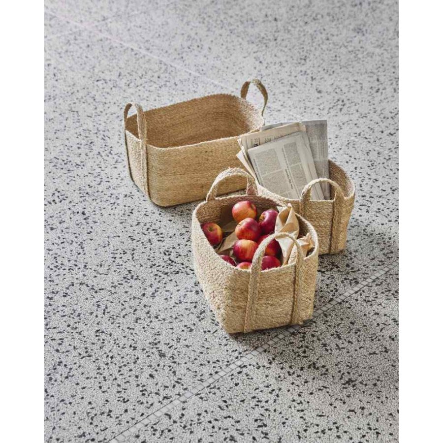 House Doctor Stella Körbe 3er Set, Jute