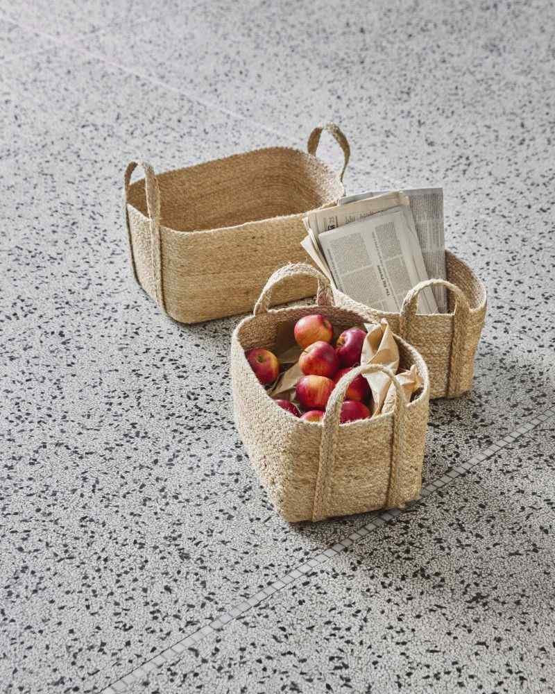 House Doctor Stella Körbe 3er Set, Jute