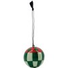 House Doctor Harlekin Weihnachtsschmuck 5 cm, Grn, Rot, Sand