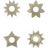 House Doctor Ring Kerzenteller 4er Set 7,5 cm, Silber