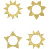 House Doctor Ring Serviettenringe 4er Set 8,5 cm, Messing