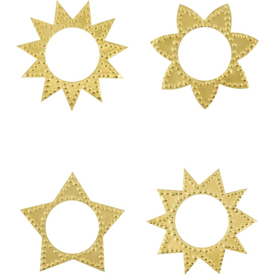 House Doctor Ring Serviettenringe 4er Set 8,5 cm, Messing