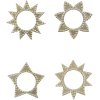 House Doctor Ring Serviettenringe 4er Set 8,5 cm, Silber