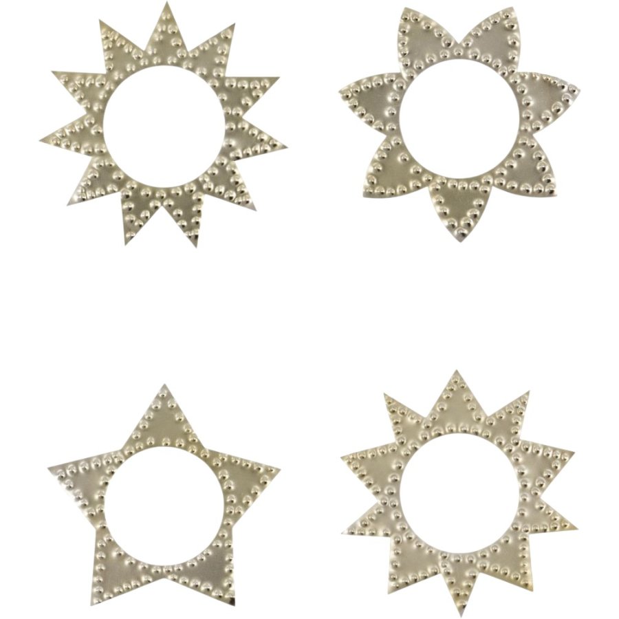 House Doctor Ring Serviettenringe 4er Set 8,5 cm, Silber