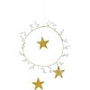 House Doctor Star Ring Weihnachtsschmuck 15 cm, Weiß/Messing