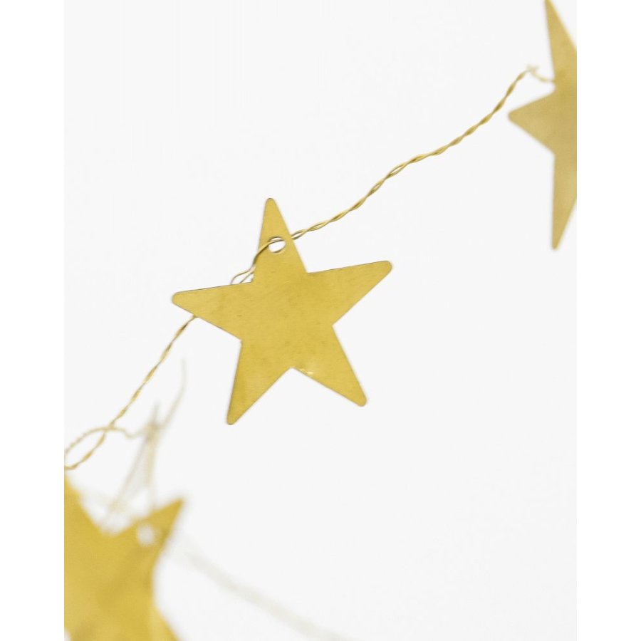 House Doctor Stars Girlande 250 cm, Antikes Messingfinish