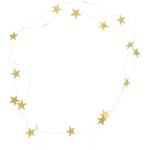 House Doctor Stars Guirlande 250 cm, Antik Messingfinish
