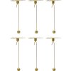 House Doctor Leaves Kerzenhalter 6er Set H15,5 cm, Antikes Messingfinish