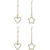 House Doctor Connect Weihnachtsschmuck 4er Set H5,5 cm, Champagner