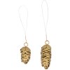 House Doctor Cone Julepynt 2 stk, Guld