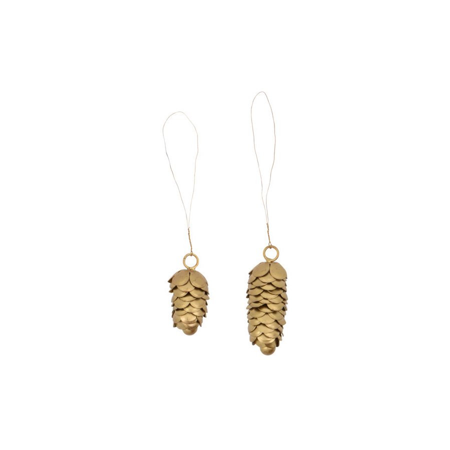 House Doctor Cone Julepynt 2 stk, Guld