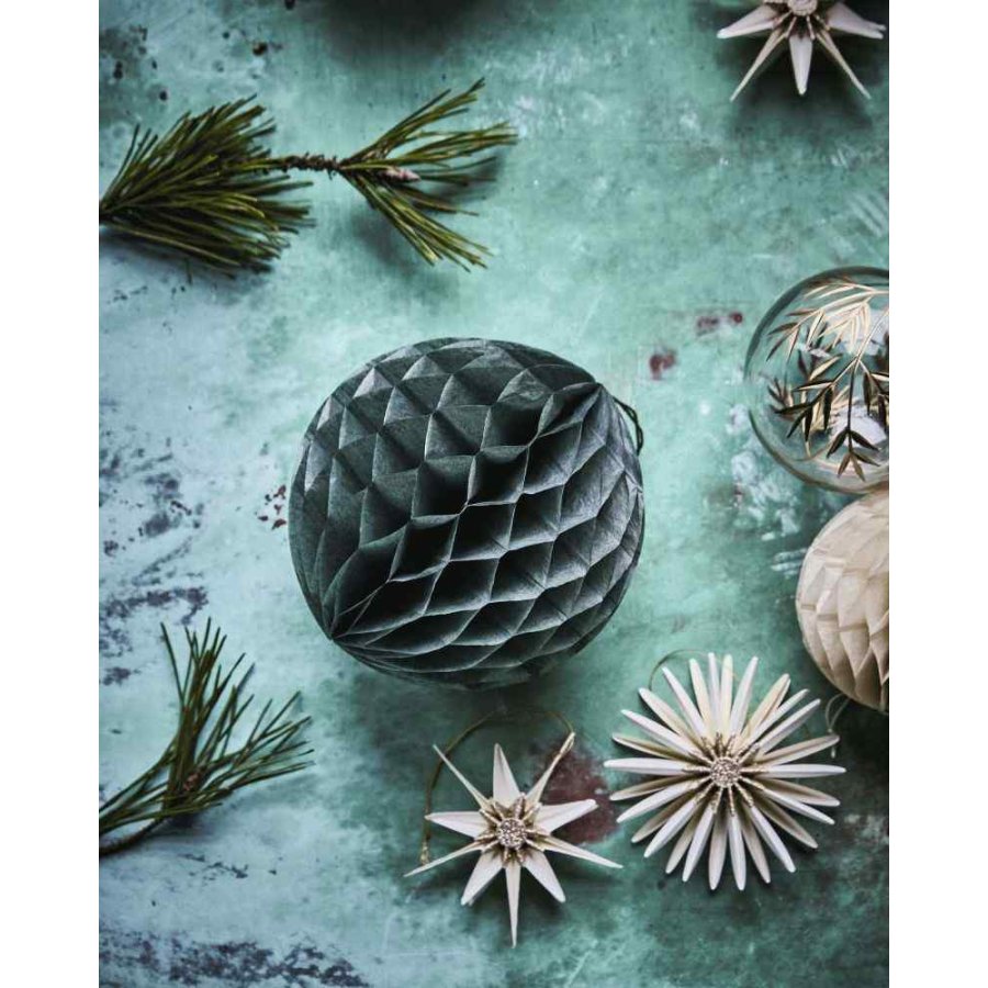 House Doctor Orb Weihnachtsschmuck 3er Set 12,5 cm, Grün