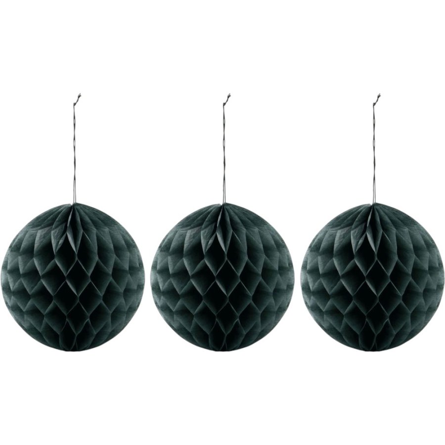 House Doctor Orb Weihnachtsschmuck 3er Set 12,5 cm, Grün