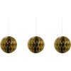 House Doctor Orb Weihnachtsschmuck 3er Set 8 cm, Goldfarben