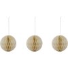 House Doctor Orb Weihnachtsschmuck 3er Set 8 cm, Elfenbein