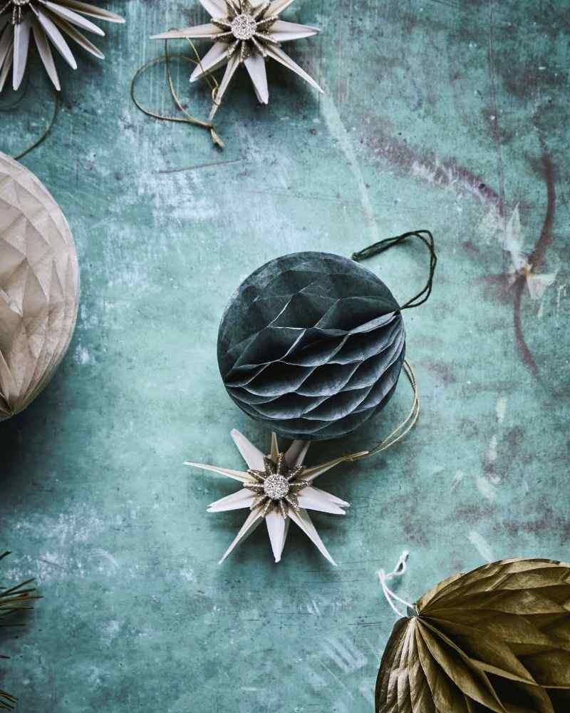 House Doctor Orb Weihnachtsschmuck 3er Set 8 cm, Grün